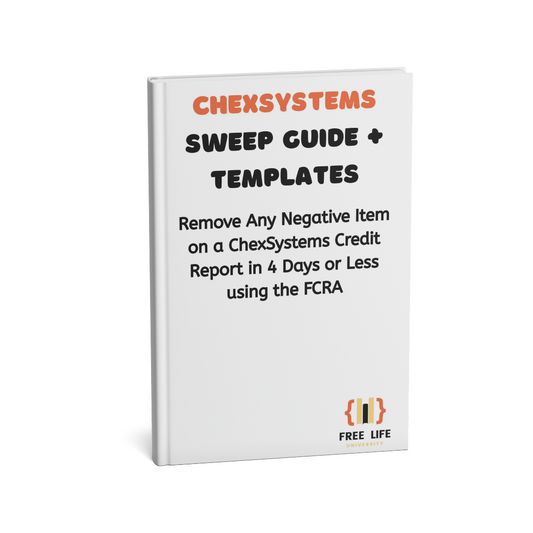 FCRA 605(b) Deletion Request Letter (ChexSystems)